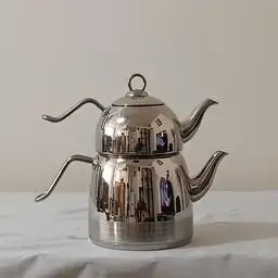 کتری قوری استیل نزاز کف چدن مدل 2409 - Image 2