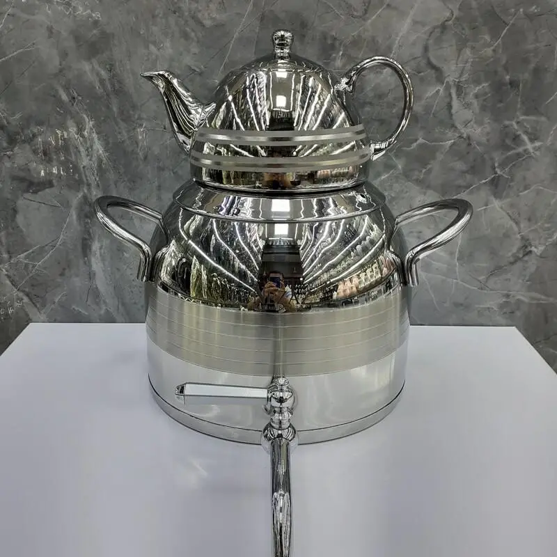 کتری قوری استیل نزاز کف چدن مدل 2900 - Image 2