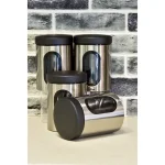 ظرف حبوبات 1 لیتر پنجره دار استیل یونیک 5970 - Image 3