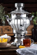 سماور گازی عالی نسب مدل نگار سیمین حجم 6 لیتر - Image 2