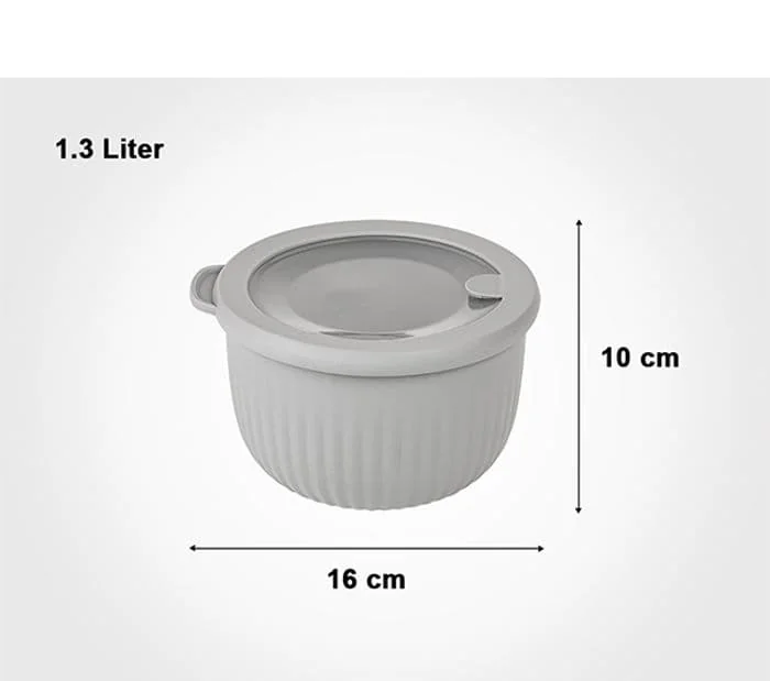 ست کاسه گرد دربدار شیاردار لیمون کد 223335 - Image 3